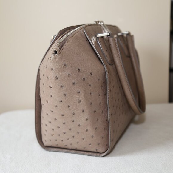 NEAR MINT! Authentic CAPE COBRA Genuine Ostrich tote shoulder bag - Picture 4 of 12